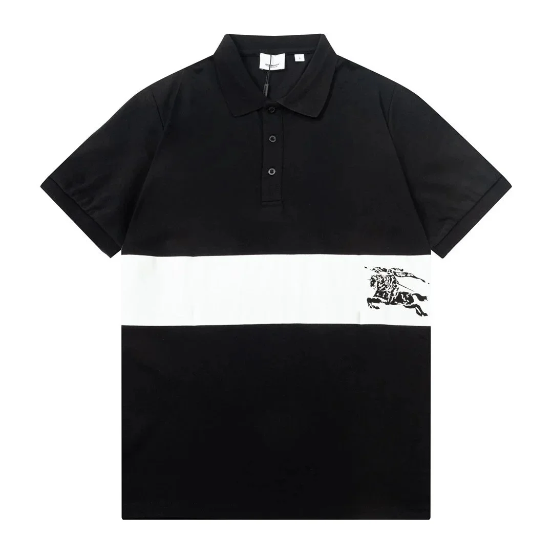 Burberry Burberry Knight Black/White Block Polo Shirt Black