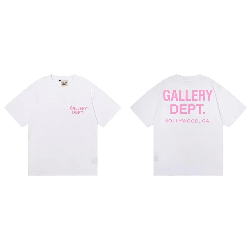 Gallery Dept. Gallery Dept. Hollywood Pink White T-Shirt White - 1