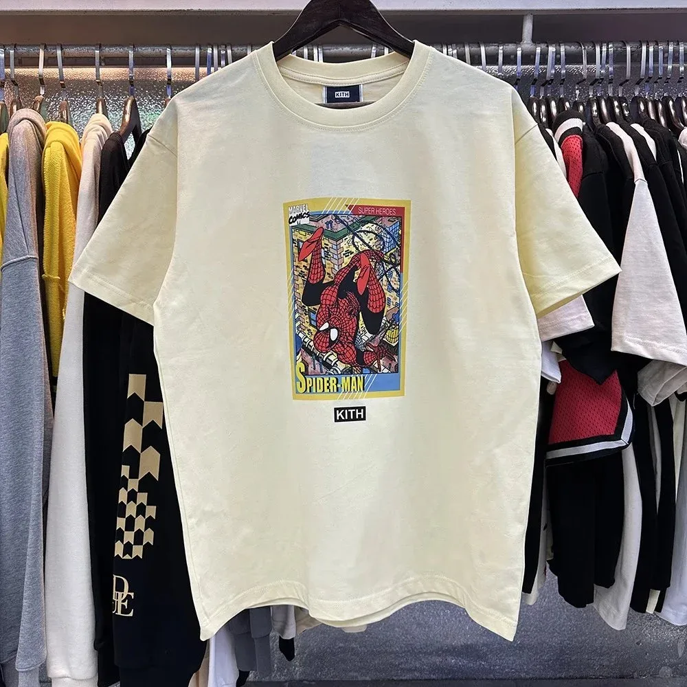Kith Kith Spider-Man Comic Print T-Shirt杏色8037 Cream - 1