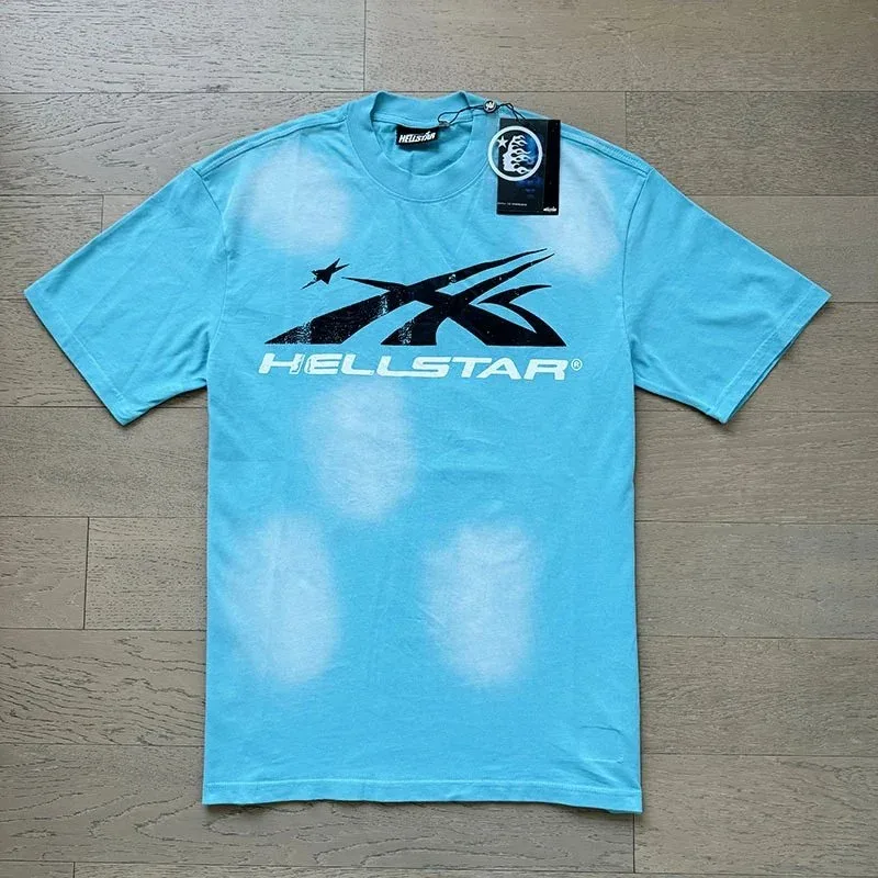 Hellstar Hellstar Sky Fade T-Shirt Blue - 1