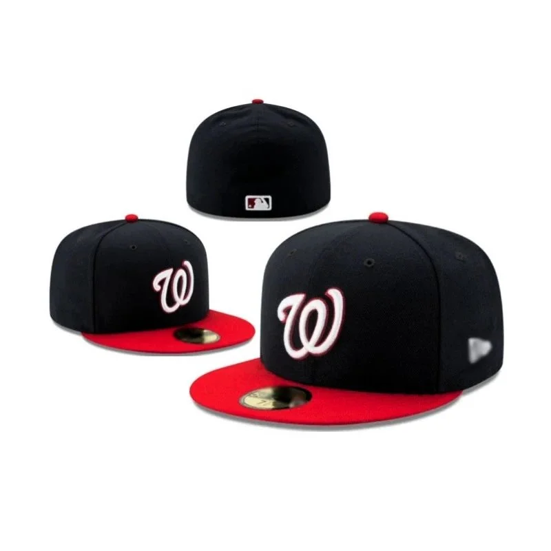 New Era New Era 59FIFTY Washington Nationals Black/Red Fitted Cap Black - 1