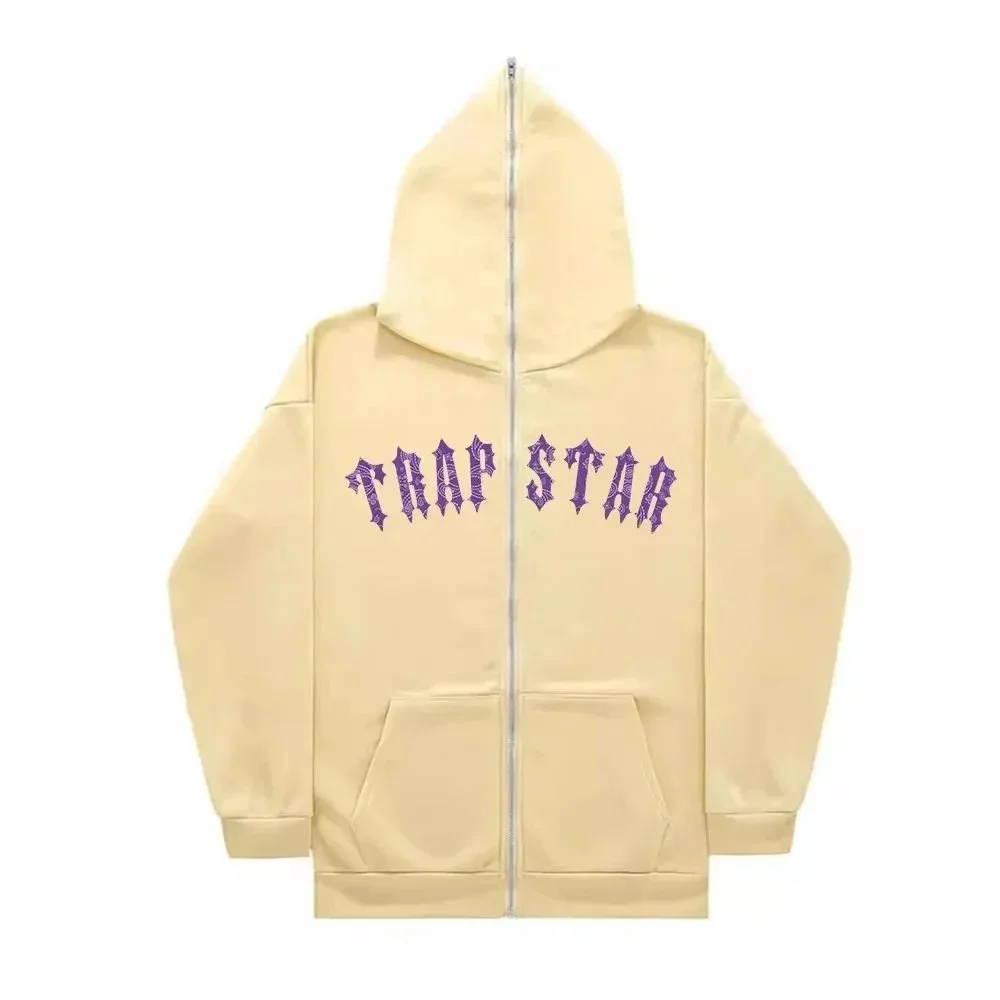 Trapstar Trapstar Beige Yellow Zip-Up Hoodie Beige