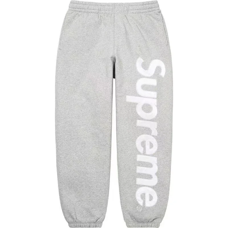 Supreme Grey Supreme Logo Sweatpants