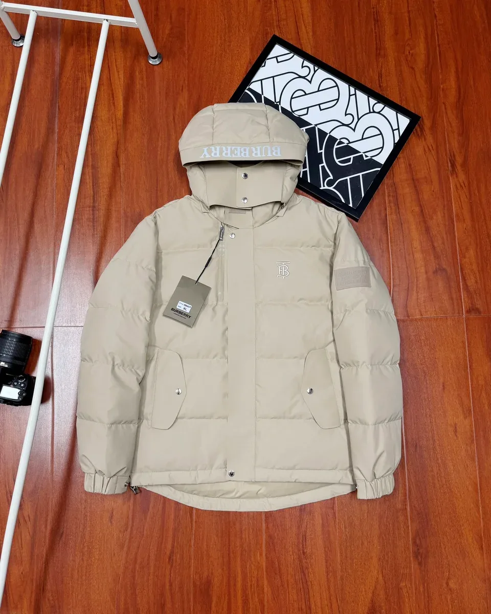 Burberry Burberry B-2 Khaki Puffer Jacket Beige - 1