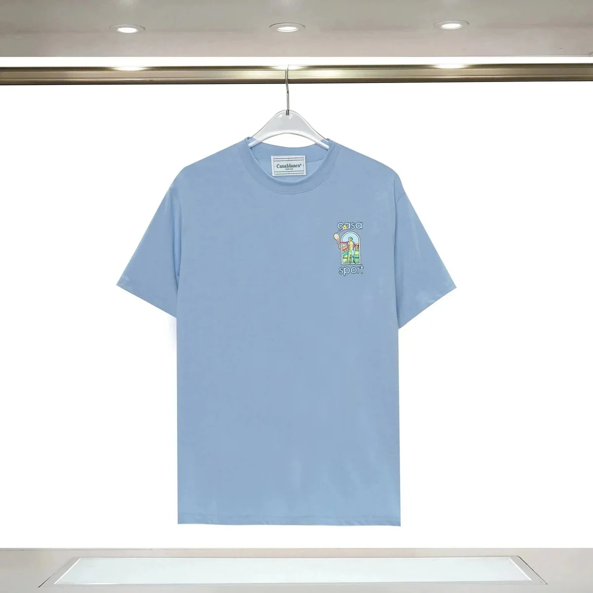 Casablanca Casablanca Tennis Club Sky Blue Graphic T-Shirt Blue - 1