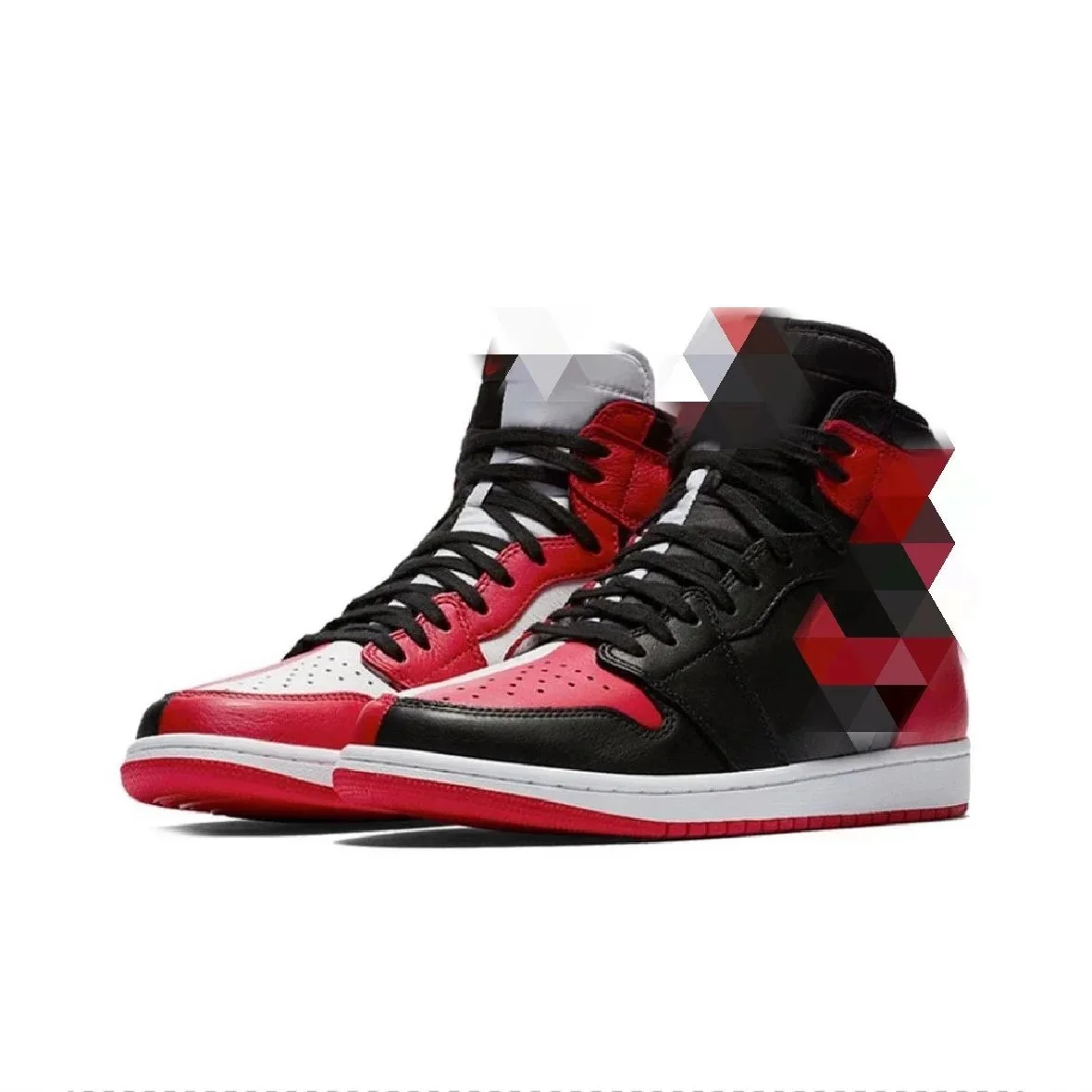 Nike Nike Air Jordan 1阴阳小丑 High Top Sneakers Black - 1