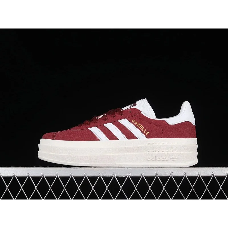 Adidas Adidas Gazelle Burgundy/White Sneakers Red - 1