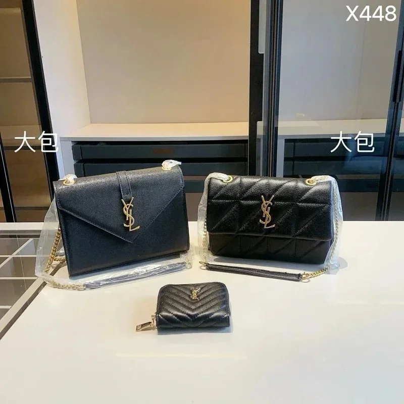 Saint Laurent Saint Laurent Tote Black Leather Handbag Black - 1