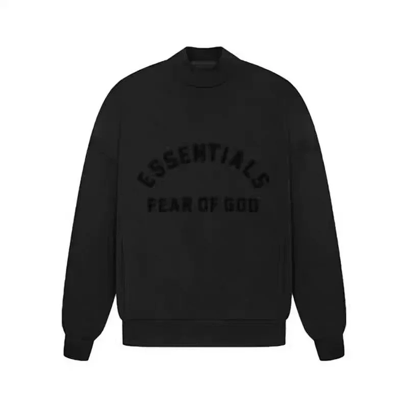 Fear of God Fear of God Essentials Black Crewneck Sweatshirt Black - 1