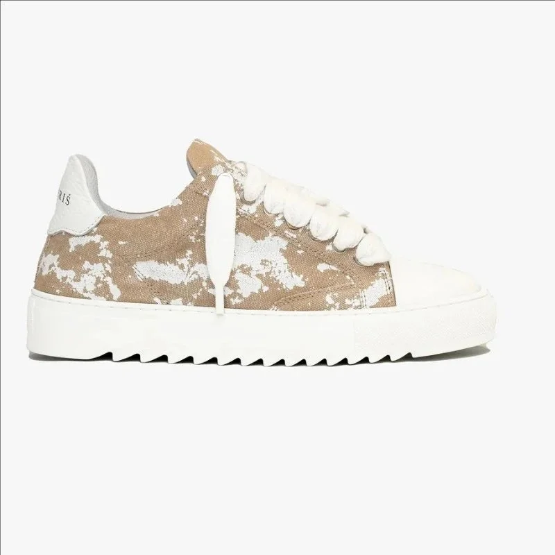 Other Unisex Chai Camo Canvas Sneakers Beige - 1