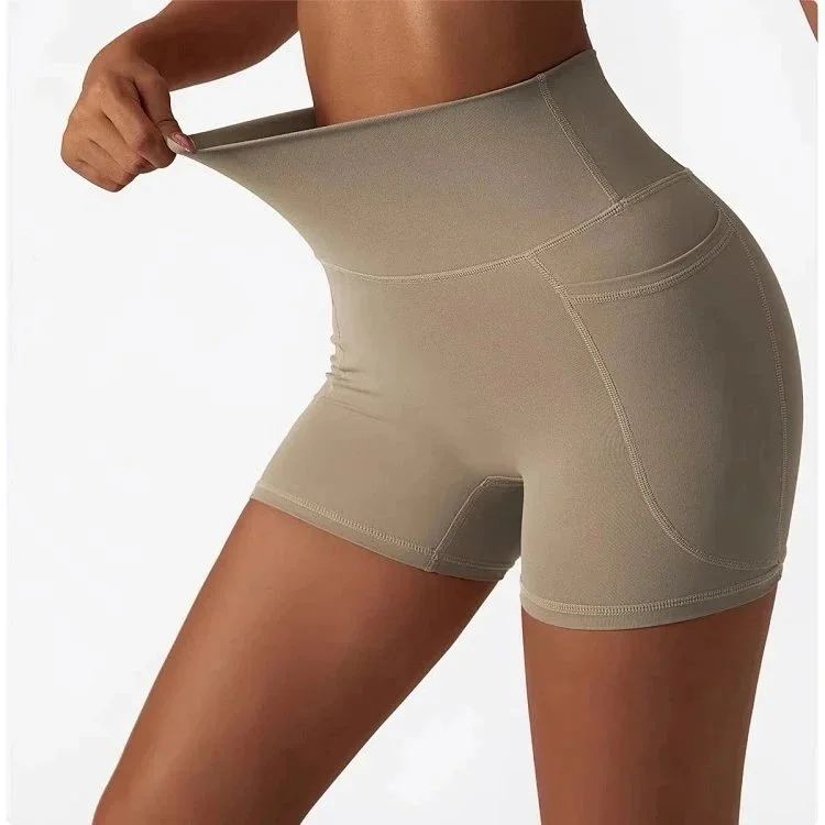 Other Spandex Shorts Sand Beige Athletic Bottoms Beige - 1
