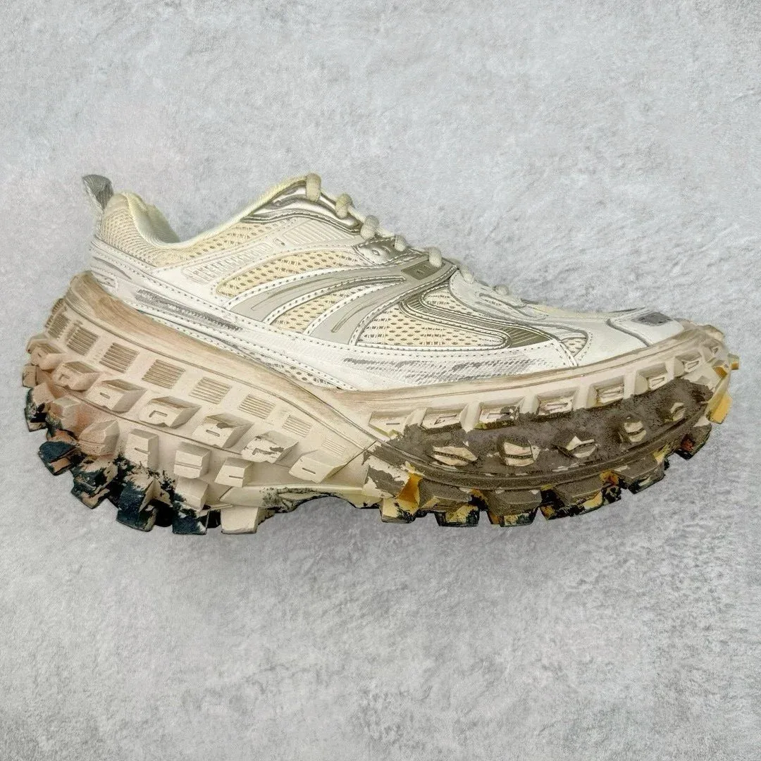 Other Unisex XA Paris Tire Light Brown Mud-Dyed Sneakers Beige - 1