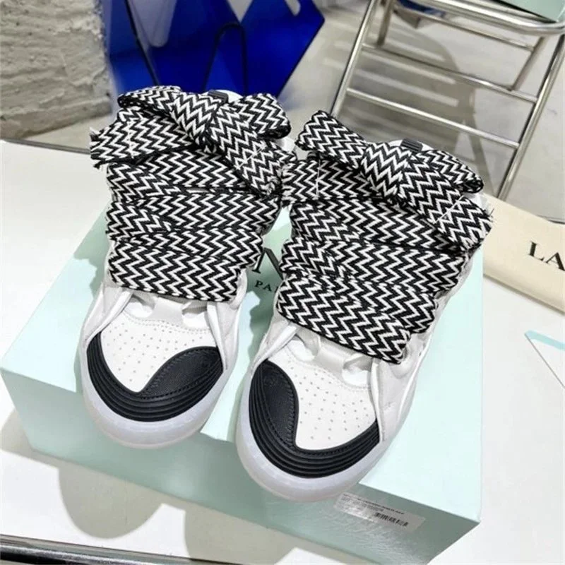 Other White/Black Sneakers with Zigzag Laces White - 1