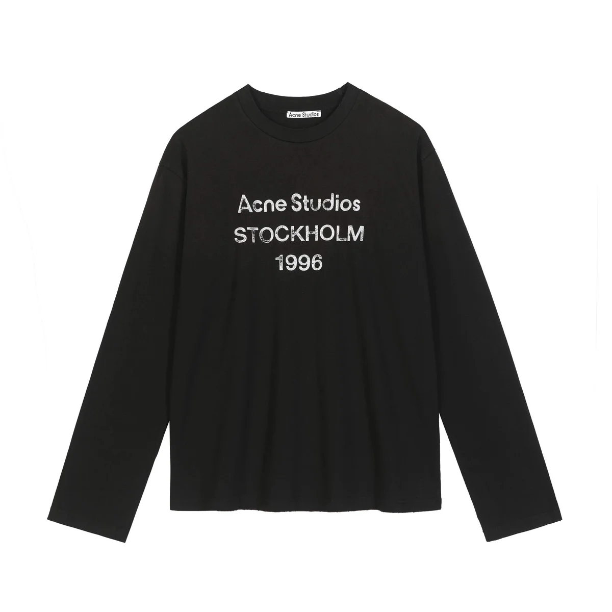 Acne Studios Acne Studios Stockholm 1996 Black Long Sleeve T-Shirt Black