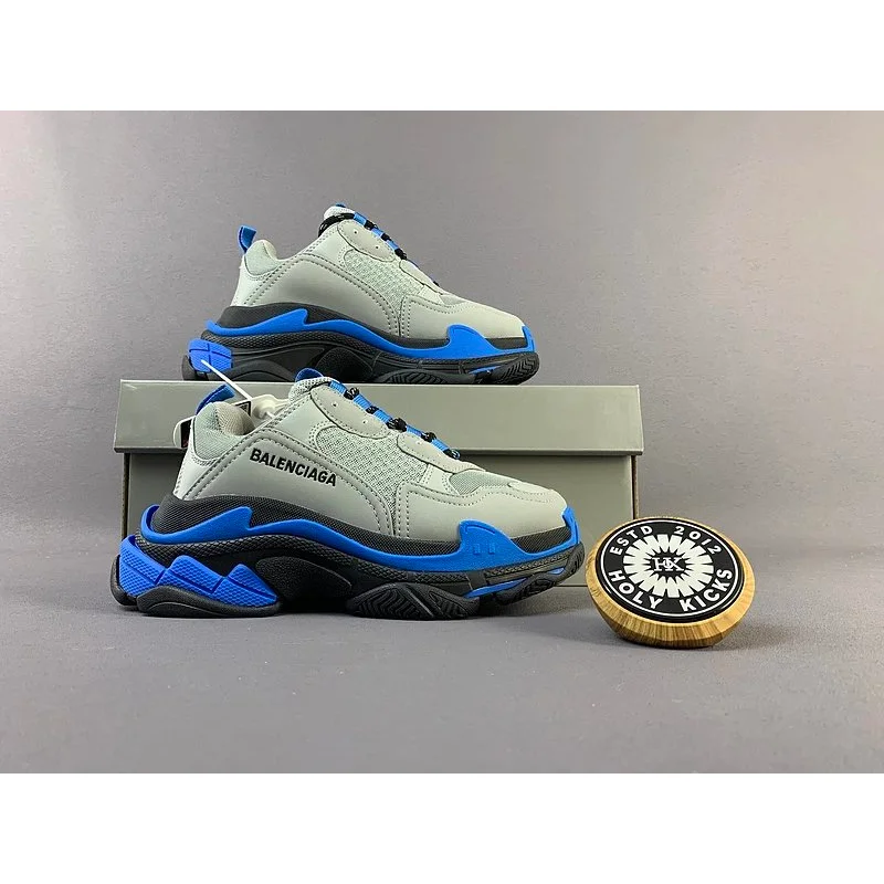 Balenciaga Balenciaga Triple S Grey/Blue Sneakers Grey - 1