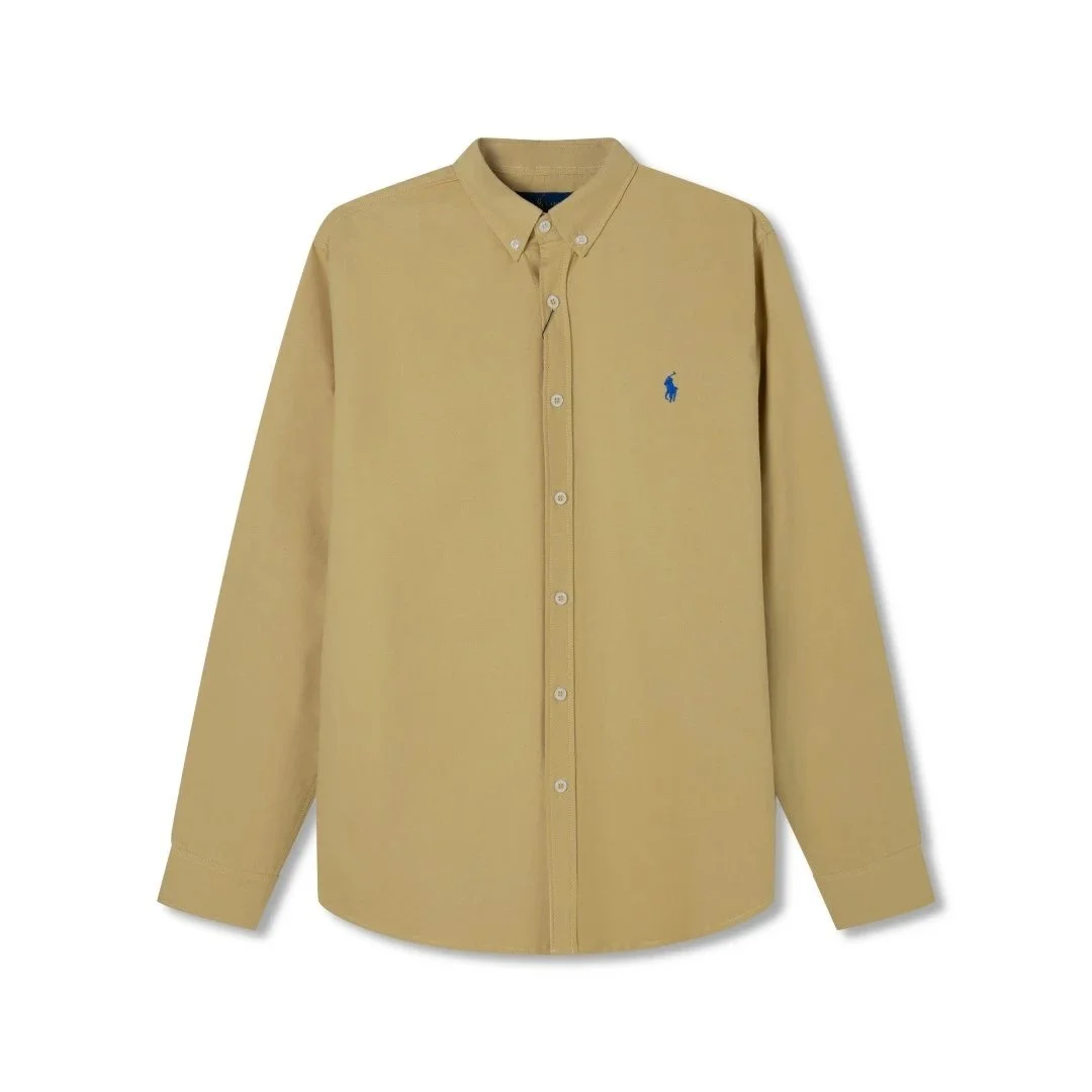 Polo Ralph Lauren Polo Ralph Lauren Classic Logo Button-Down Shirt Beige Beige - 1