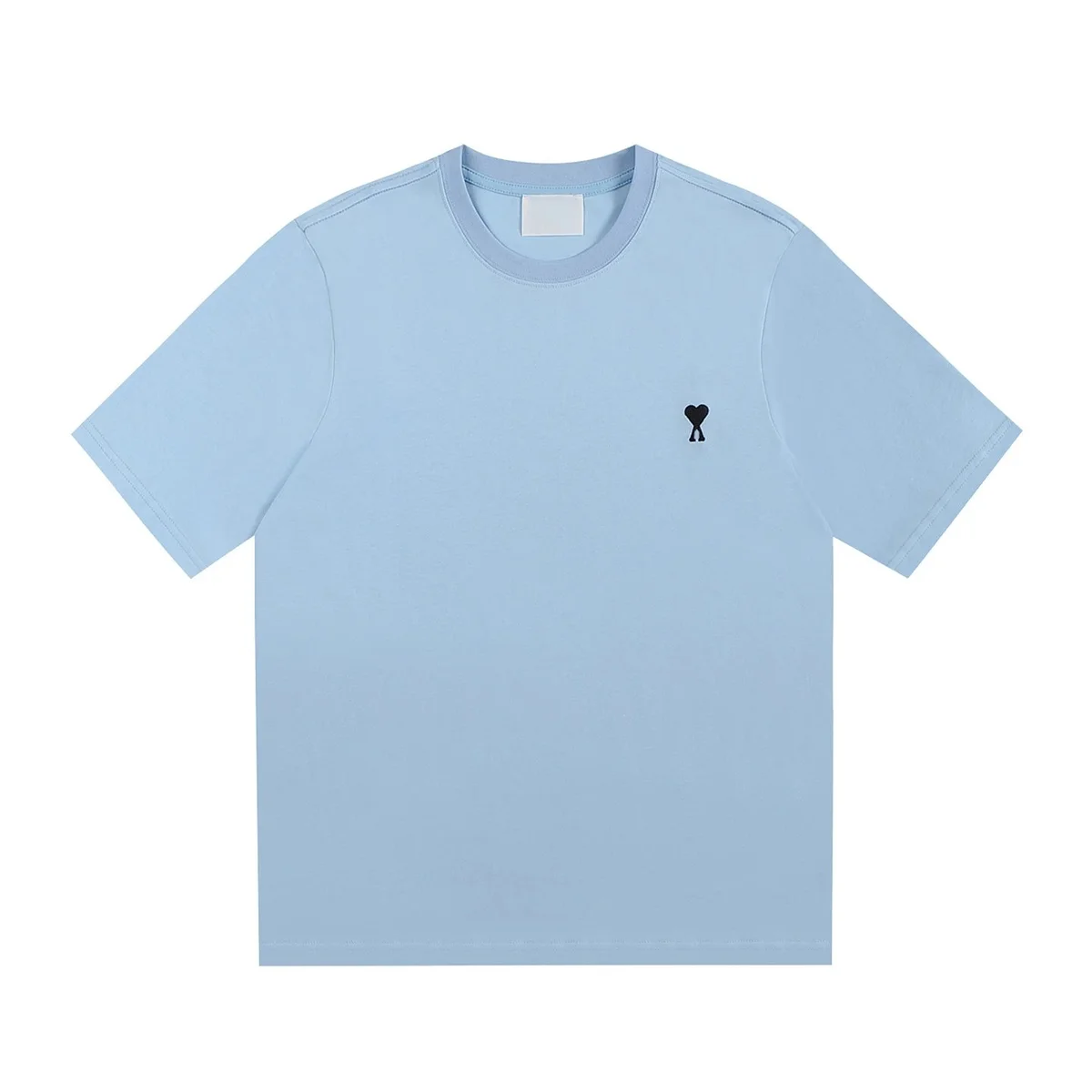 Ami Paris Ami Paris Light Blue T-Shirt Blue - 1