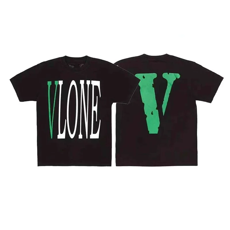 VLONE VLONE V Logo Black T-Shirt Black - 1