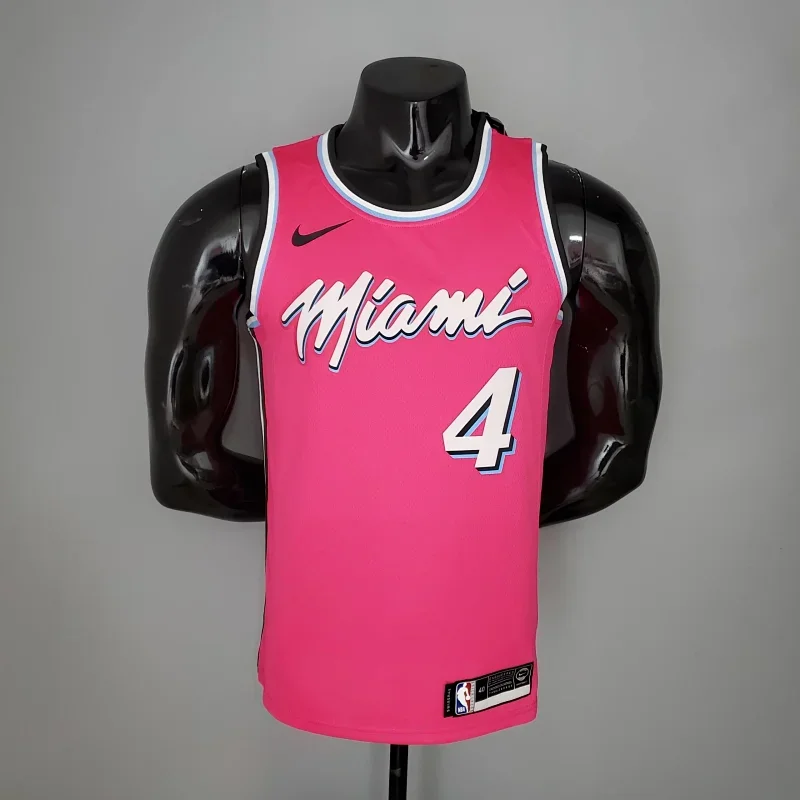 Nike Nike Miami Heat #4 Pink Swingman Jersey Pink - 1