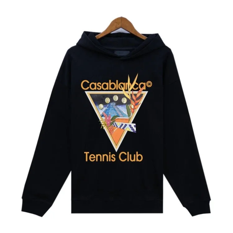 Casablanca Casablanca Tennis Club Black Hoodie Black - 1