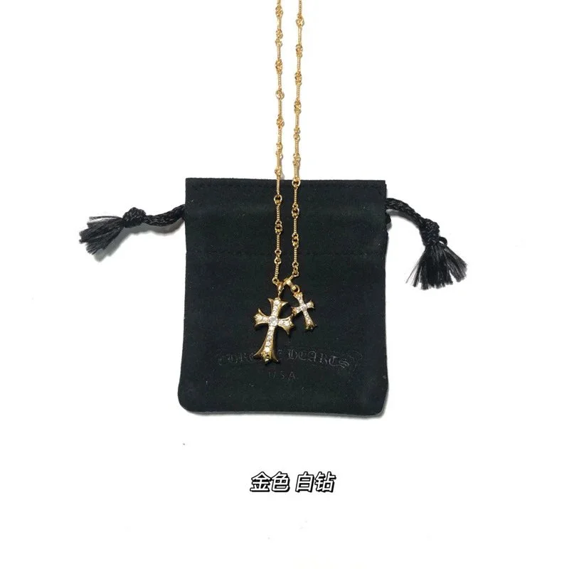 Chrome Hearts Chrome Hearts CH Cross Gold Diamond Necklace Gold - 1