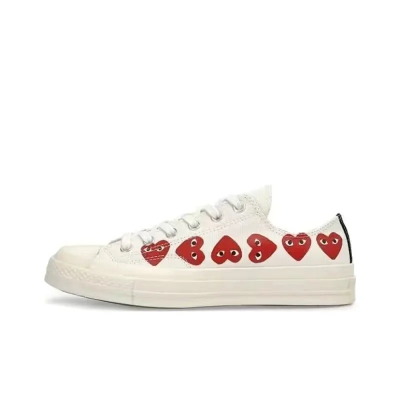 Comme des Garçons Comme des Garçons Play Chuck Taylor White Hearts Sneakers White - 1