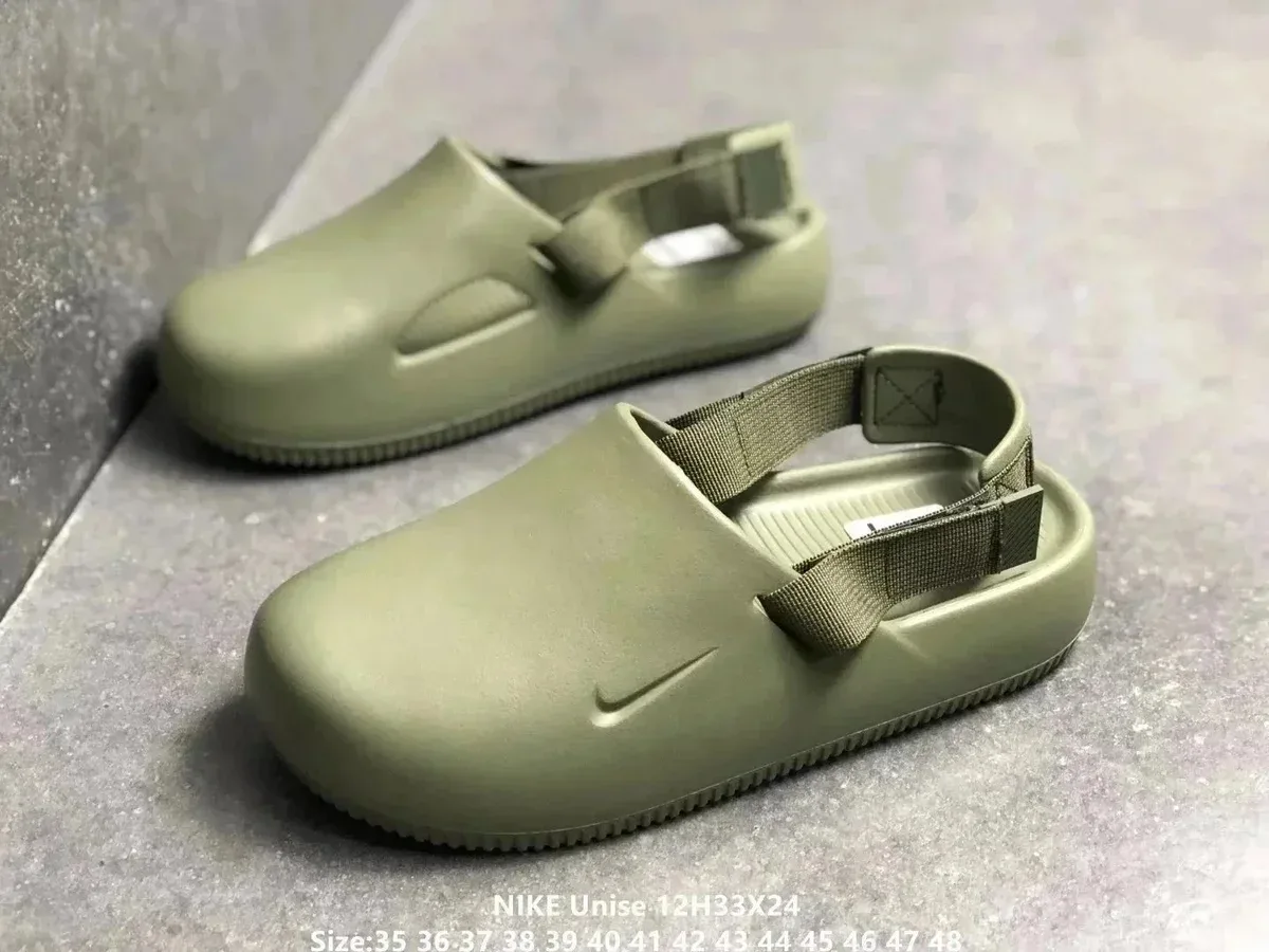Nike Nike Unise Olive Green Slippers Green - 1
