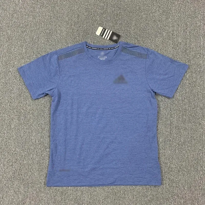 Adidas Adidas Three Stripes Blue T-Shirt Blue - 1
