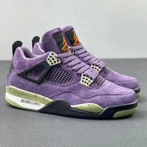 Jordan Air Jordan Air Jordan 4 Wings Purple Sneakers Purple - 1
