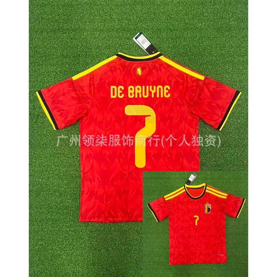 Other 2026 Belgium Home 7 De Bruyne Jersey Football Shirt Red - 1