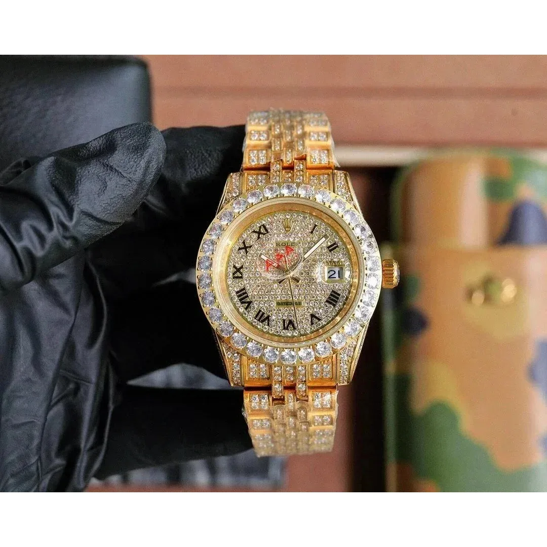Rolex Rolex Datejust Gold Diamond Watch Gold