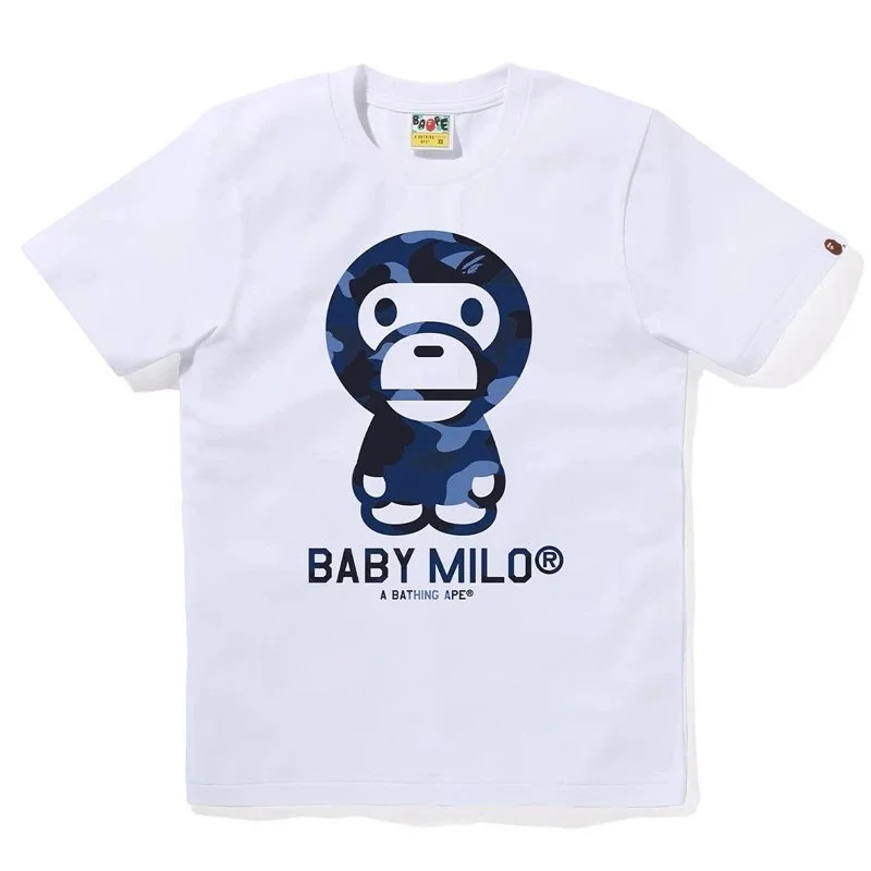 A Bathing Ape A Bathing Ape BAPE STA Baby Milo White/Blue T-Shirt White - 1