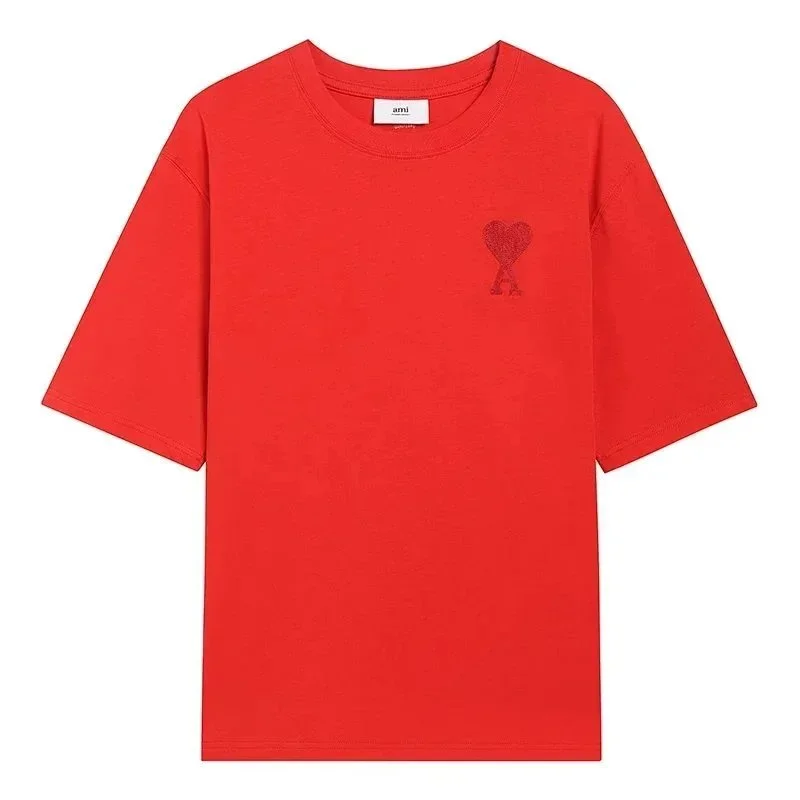 Ami Paris AMI Red AMI Heart T-Shirt Red - 1