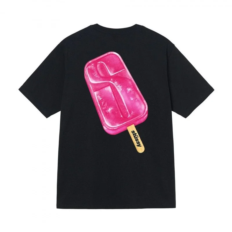 Stussy Stussy Ice Cream Pop Black T-Shirt Black - 1