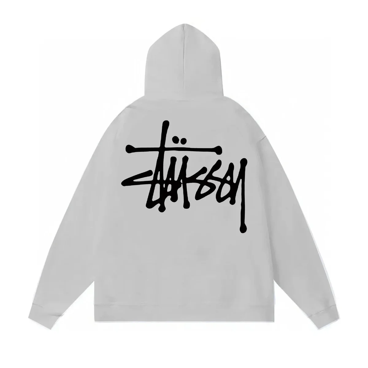Stussy Stussy Stüssy Hoodie Light Grey Streetwear Grey - 1