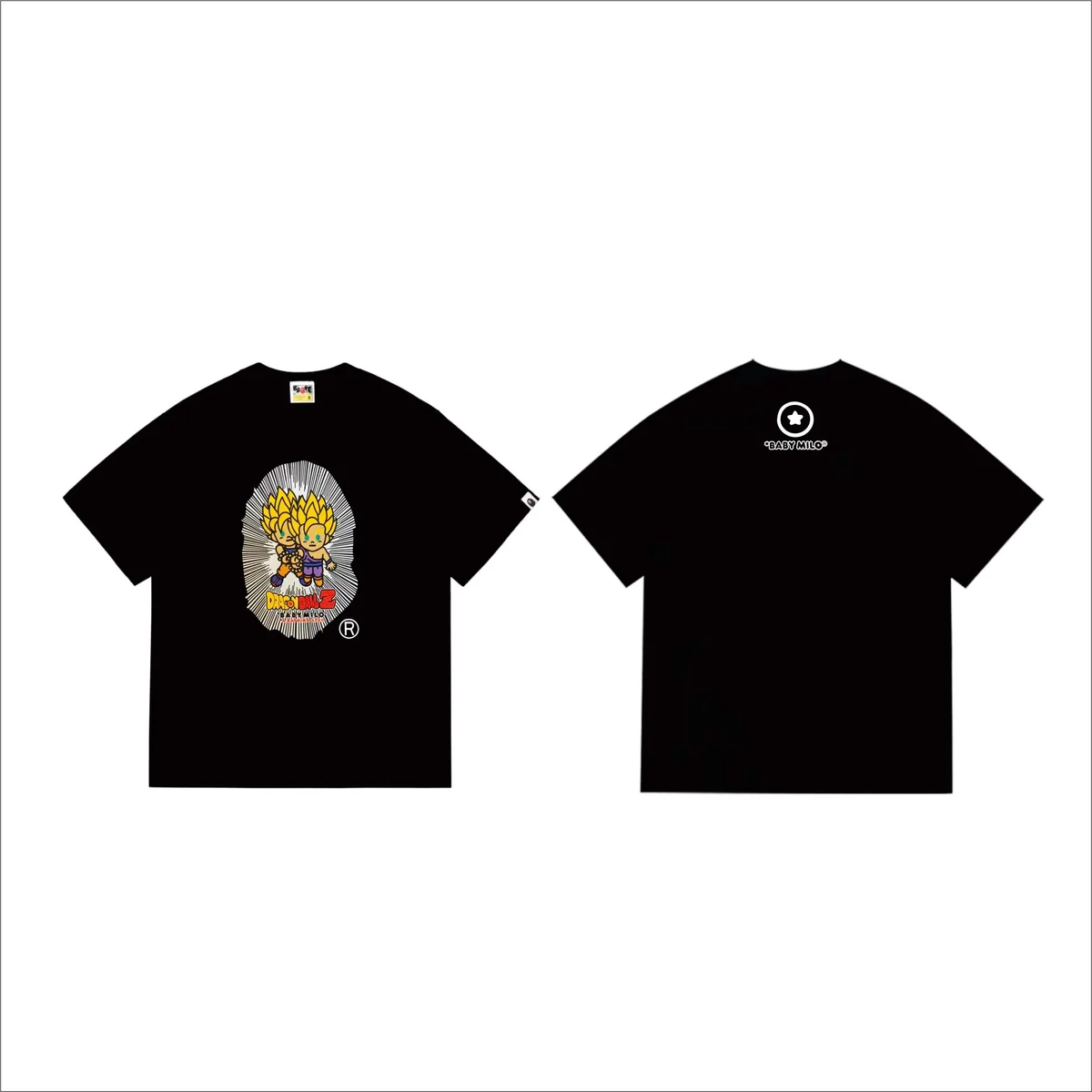A Bathing Ape BAPE Baby Milo Dragon Ball Z 23 Black T-Shirt Black - 1