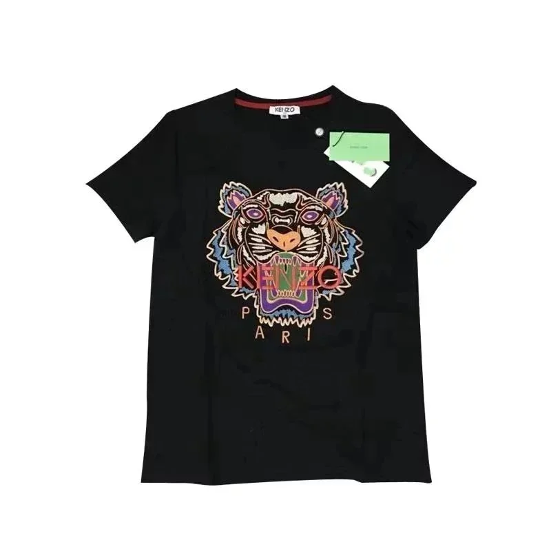Kenzo Kenzo Tiger Print Black T-Shirt Black - 1
