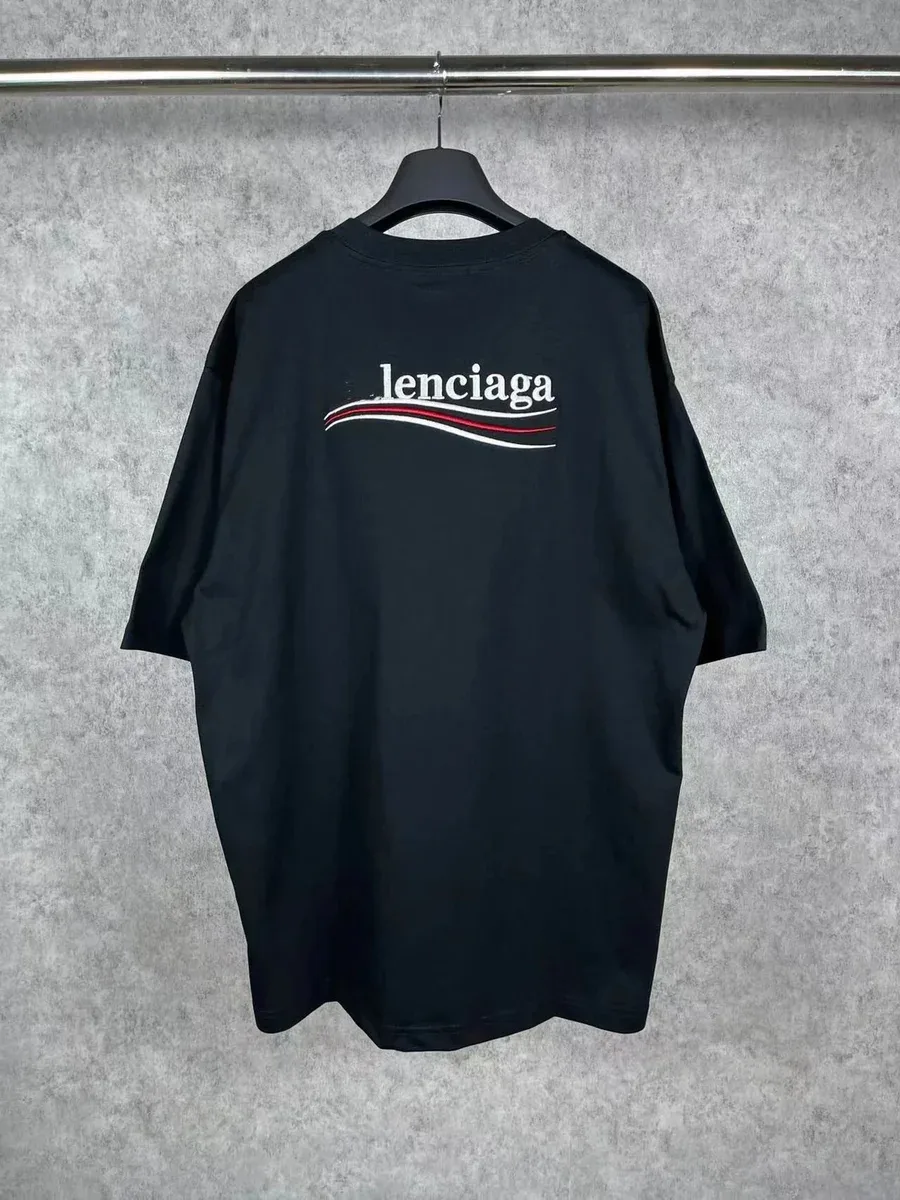 Balenciaga Balenciaga Lenciaga Black T-Shirt Black - 1
