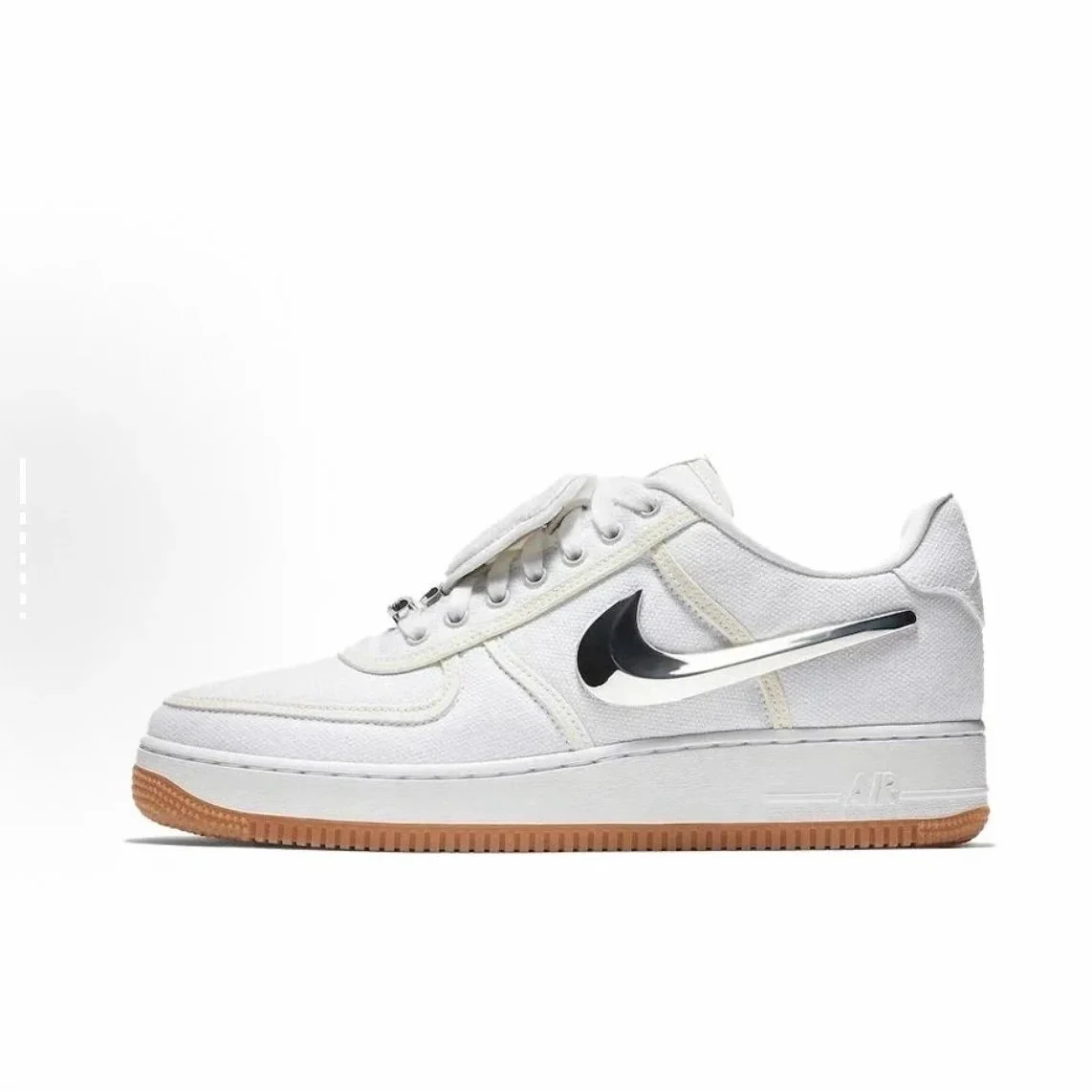 Nike Nike Air Force 1 Low White/Black Swoosh/Gum Sneakers White