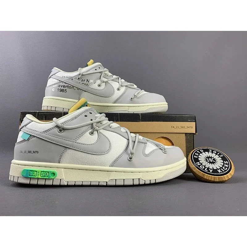 Nike Nike Off-White Dunk Low Industrial Grey Sneakers Grey