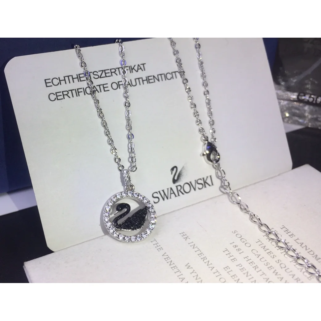 Swarovski Swarovski Swan Pendant Necklace Silver Silver - 1