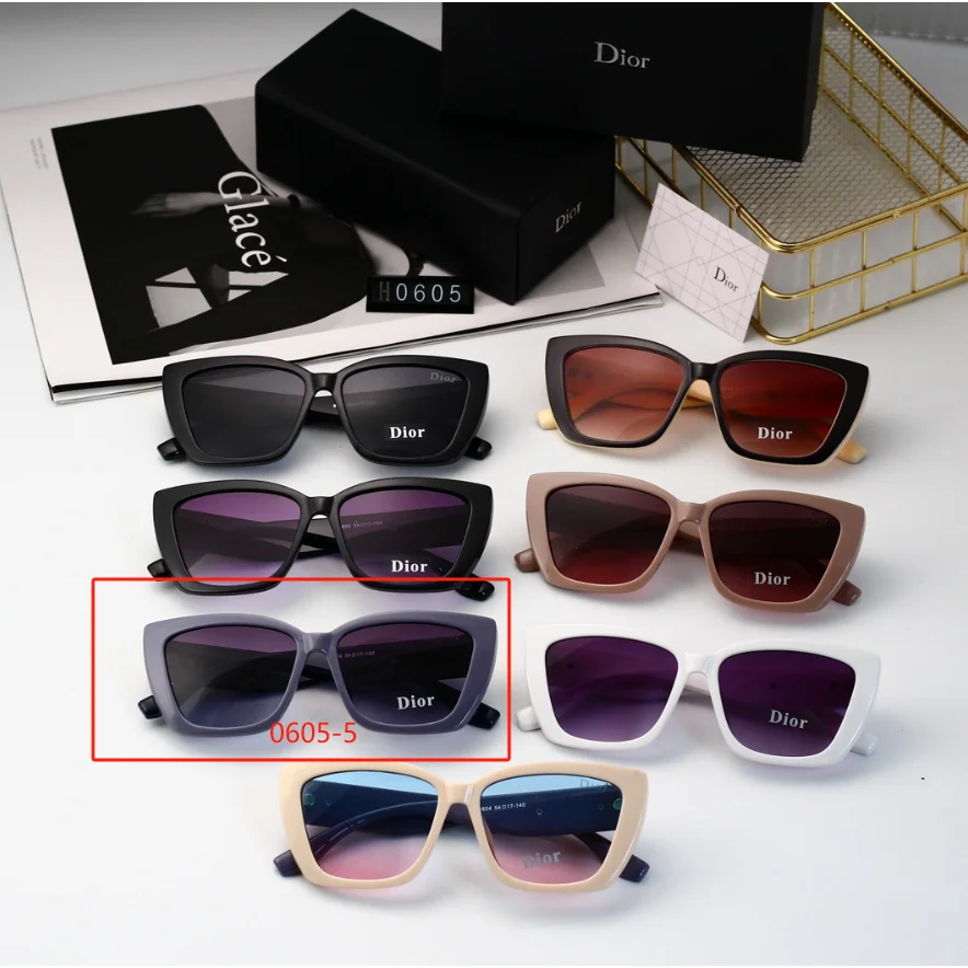 Dior Dior Dior Book Tote 0605-5 Purple Sunglasses Purple - 1
