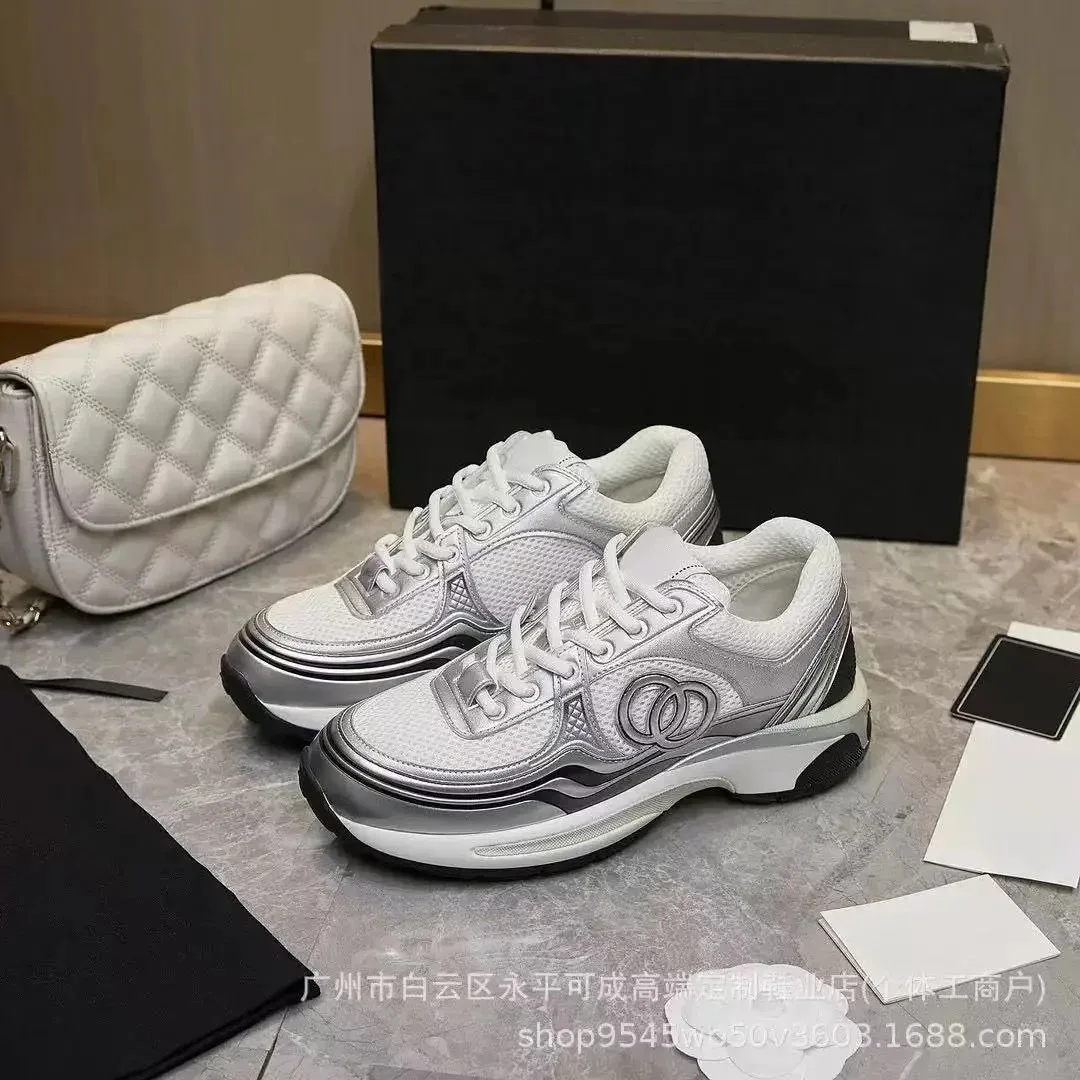 Chanel Chanel Runners Silver/White Sneakers Silver