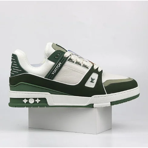 Louis Vuitton Louis Vuitton LV Trainer Green/White Sneaker Green