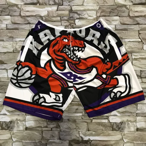 Other Raptors Basketball Shorts Retro White Print White - 1