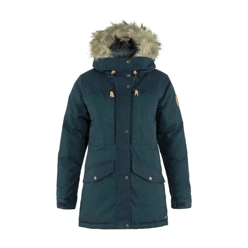 Other Dark Blue 555 Midnight Sea Parka Coat Navy - 1