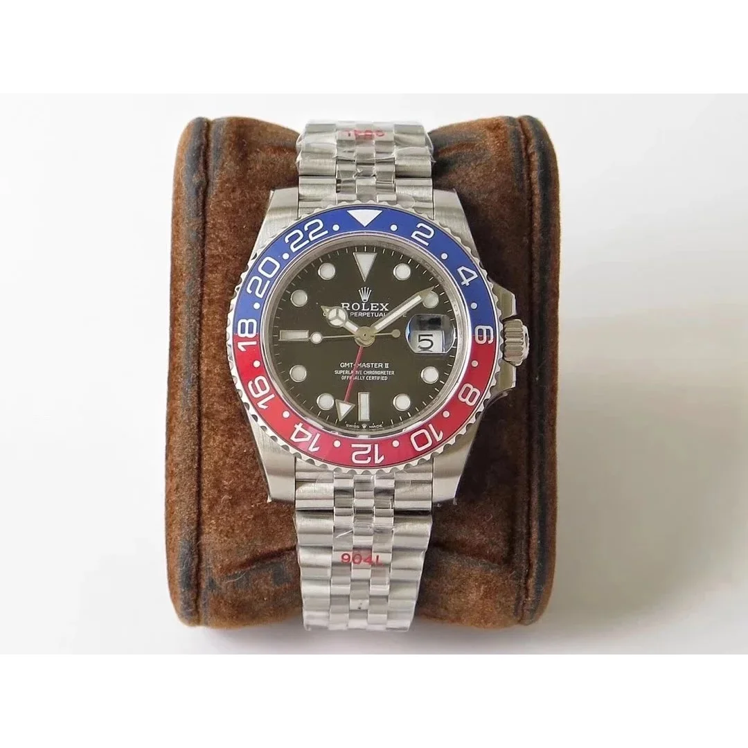 Rolex Rolex GMT-Master II Blue/Red Watch Silver