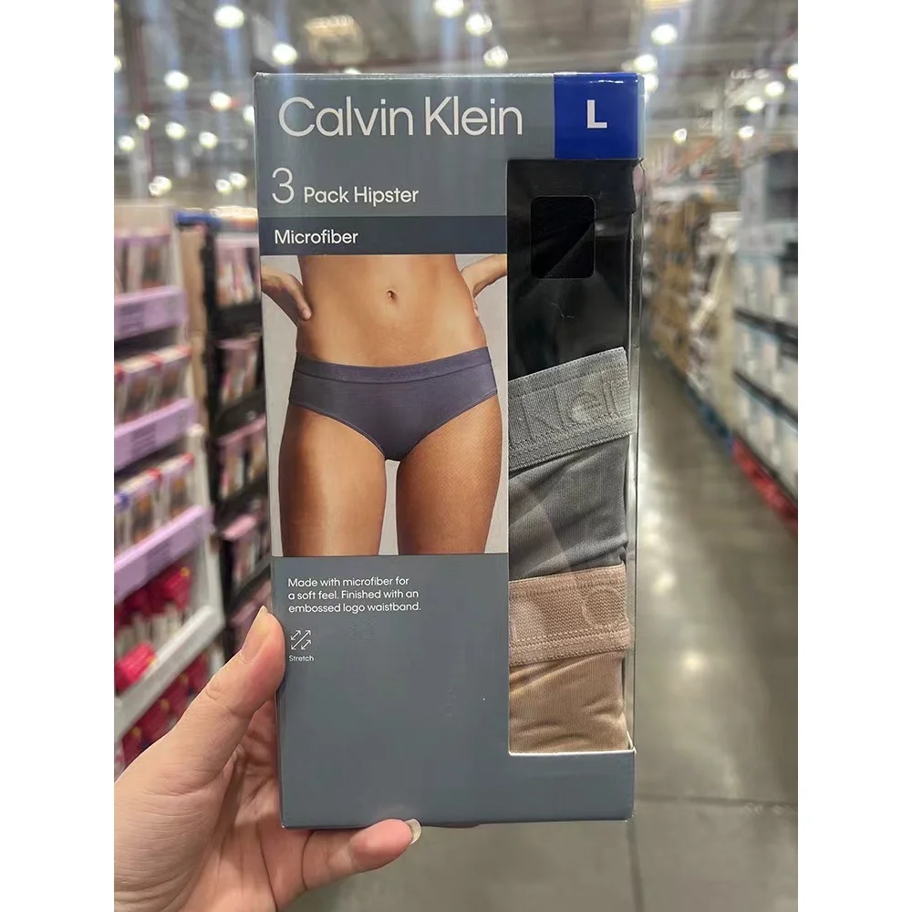 Calvin Klein Calvin Klein 3 Pack Hipster Microfiber Underwear Grey - 1