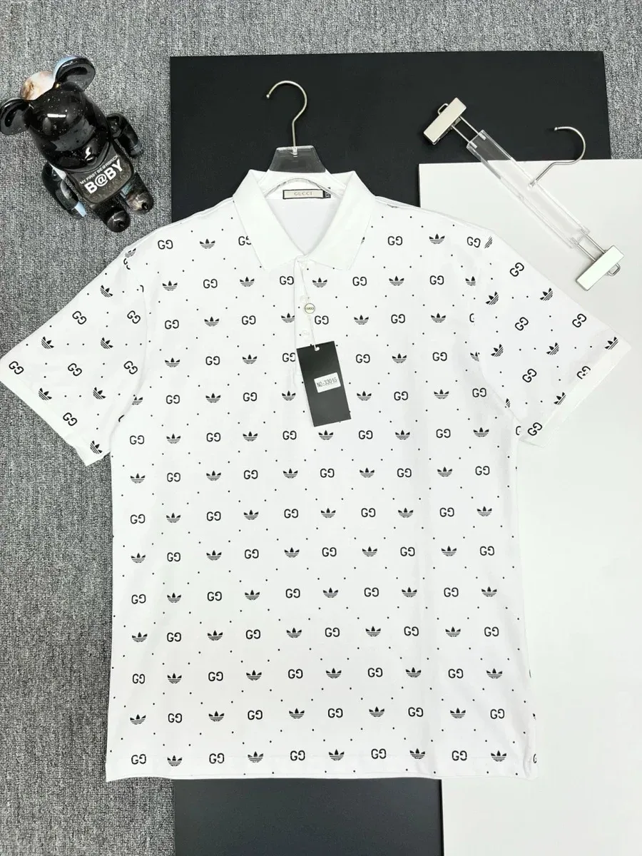 Gucci Gucci GG Print Polo Shirt White White - 1