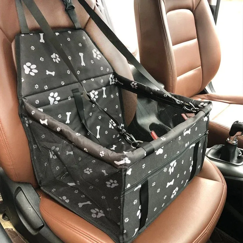 Other Pet Carrier Bag Black Bones & Paws Car Seat Black - 1